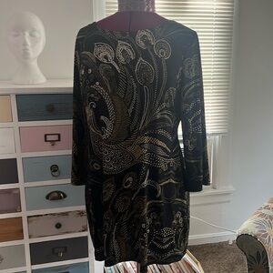 Style & Co bird tunic top or mini dress large